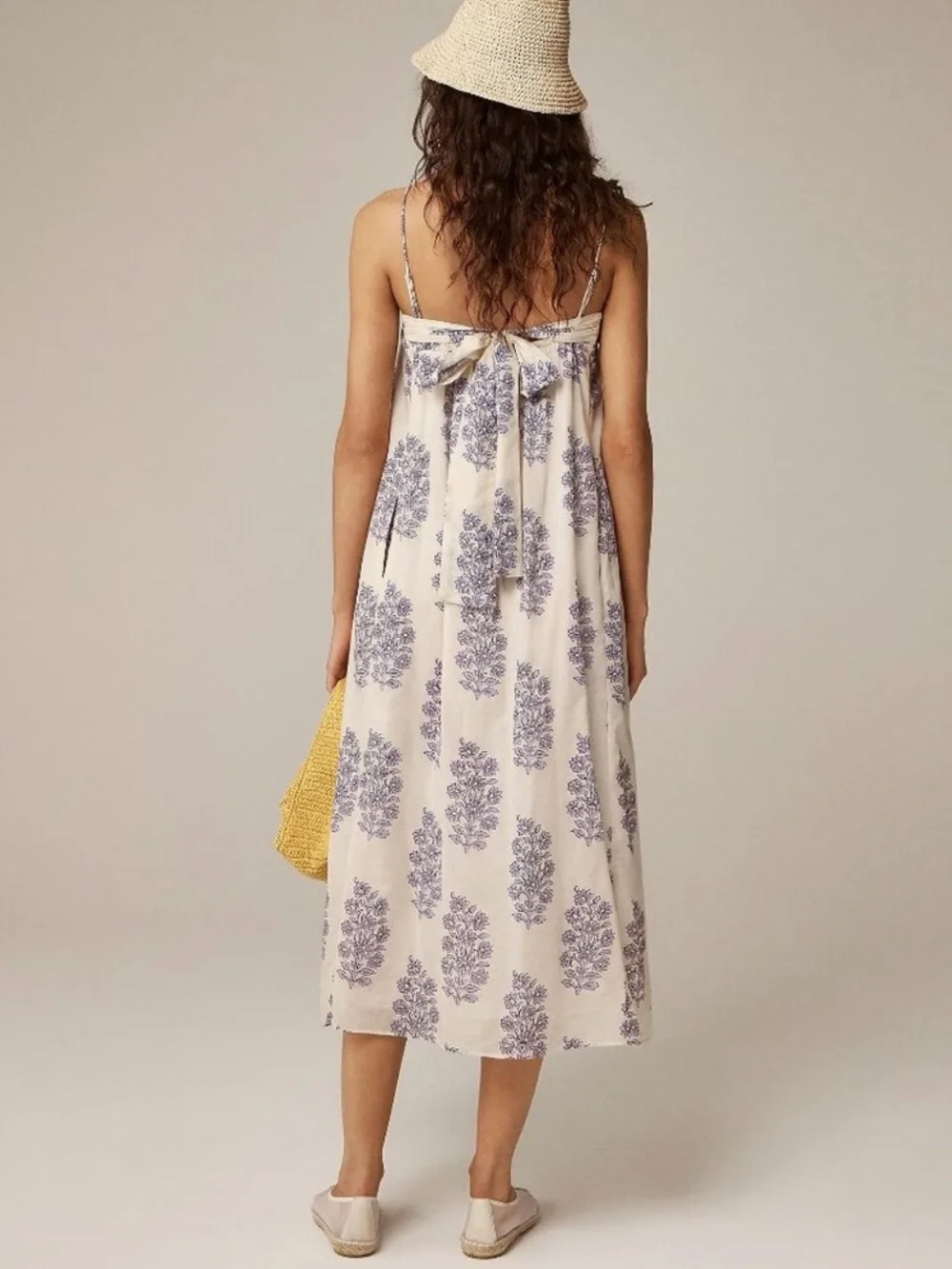 J. Crew Warm Sesame Lavender Floaty Midi Dress NWT size Small